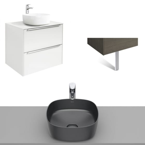 Image of Roca Inspira Wall Hung Vanity Unit With Countertop Basin