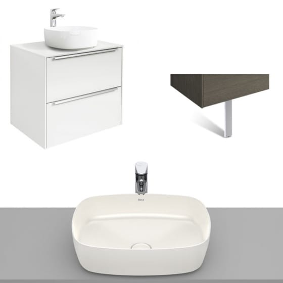 Image of Roca Inspira Wall Hung Vanity Unit With Countertop Basin