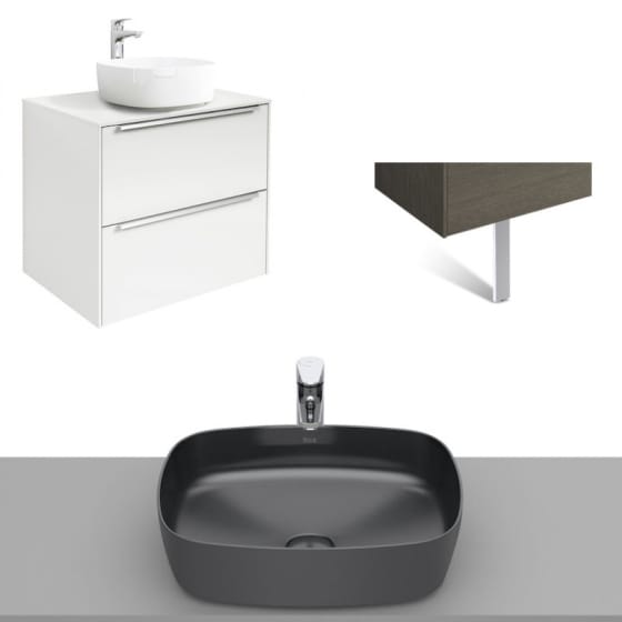 Image of Roca Inspira Wall Hung Vanity Unit With Countertop Basin