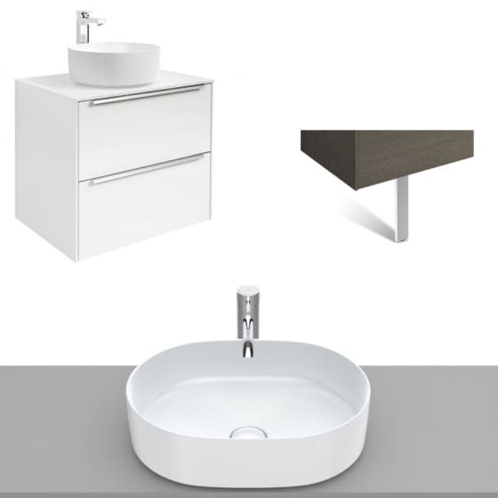 Image of Roca Inspira Wall Hung Vanity Unit With Countertop Basin