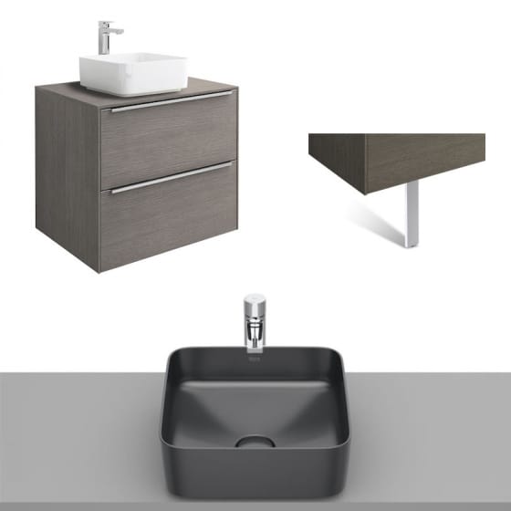 Image of Roca Inspira Wall Hung Vanity Unit With Countertop Basin