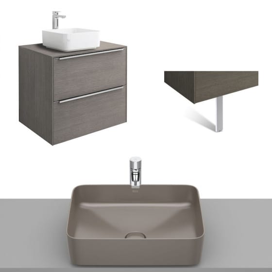 Image of Roca Inspira Wall Hung Vanity Unit With Countertop Basin