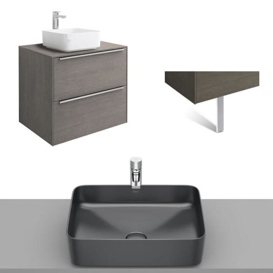 Image of Roca Inspira Wall Hung Vanity Unit With Countertop Basin