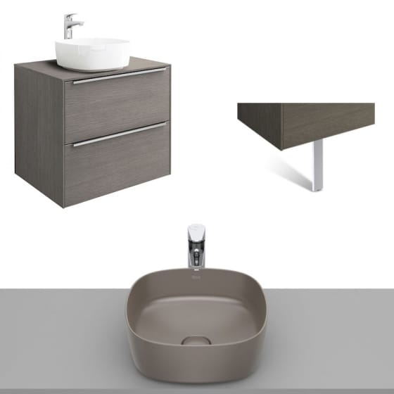 Image of Roca Inspira Wall Hung Vanity Unit With Countertop Basin