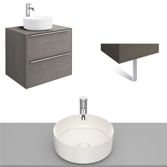 Image of Roca Inspira Wall Hung Vanity Unit With Countertop Basin