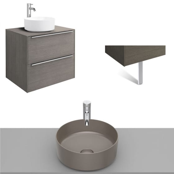 Image of Roca Inspira Wall Hung Vanity Unit With Countertop Basin