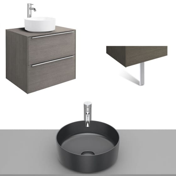 Image of Roca Inspira Wall Hung Vanity Unit With Countertop Basin