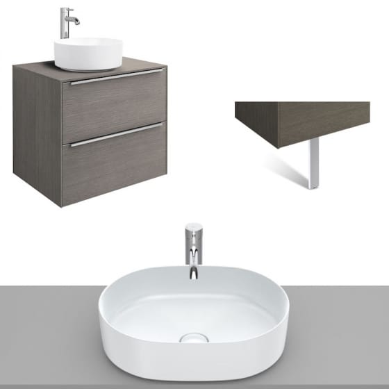 Image of Roca Inspira Wall Hung Vanity Unit With Countertop Basin