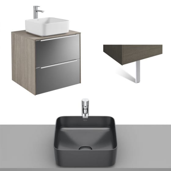 Image of Roca Inspira Wall Hung Vanity Unit With Countertop Basin