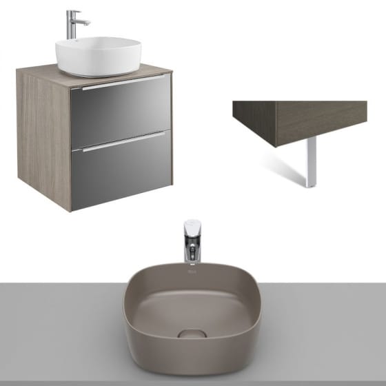 Image of Roca Inspira Wall Hung Vanity Unit With Countertop Basin