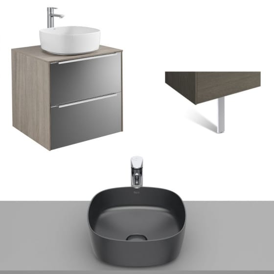 Image of Roca Inspira Wall Hung Vanity Unit With Countertop Basin