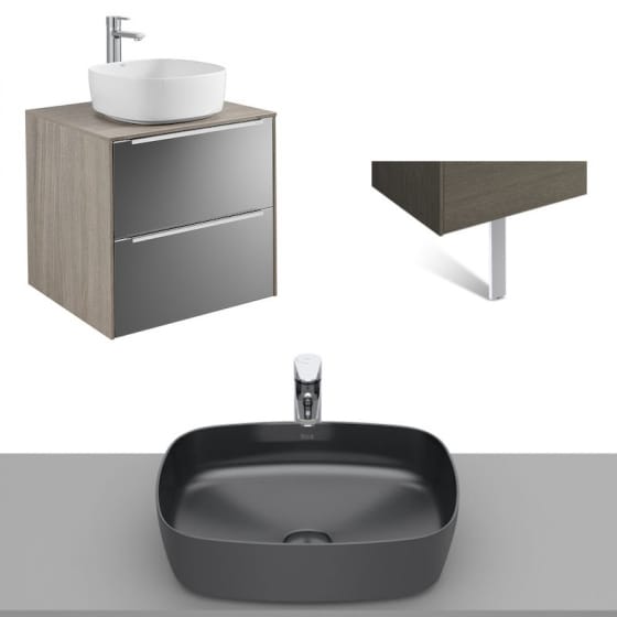 Image of Roca Inspira Wall Hung Vanity Unit With Countertop Basin