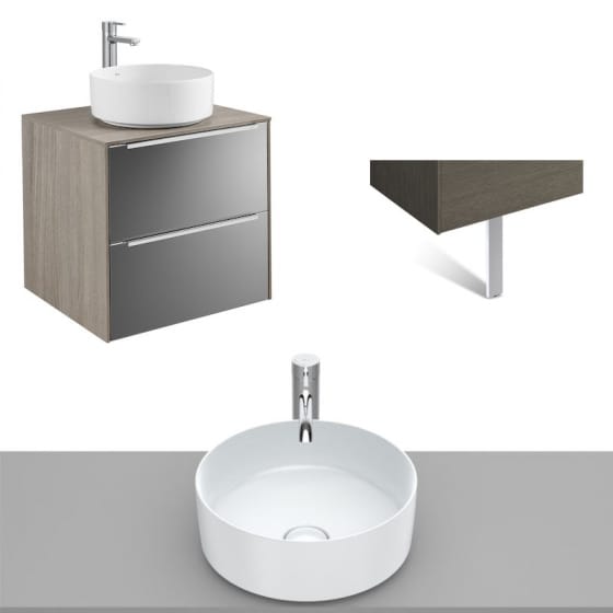 Image of Roca Inspira Wall Hung Vanity Unit With Countertop Basin