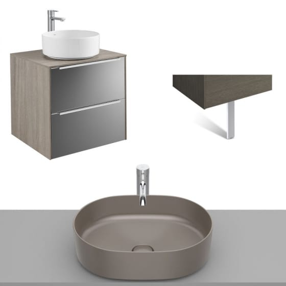 Image of Roca Inspira Wall Hung Vanity Unit With Countertop Basin