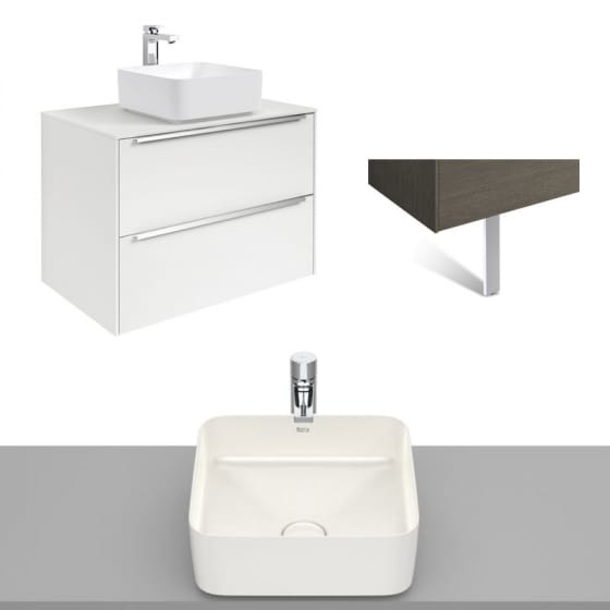 Image of Roca Inspira Wall Hung Vanity Unit With Countertop Basin