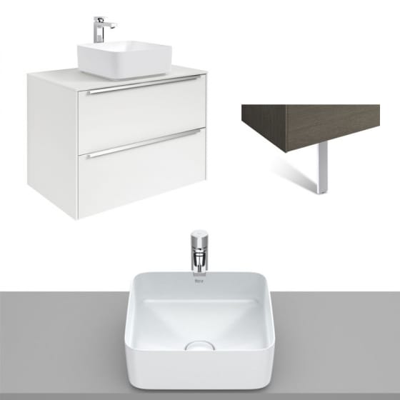 Image of Roca Inspira Wall Hung Vanity Unit With Countertop Basin