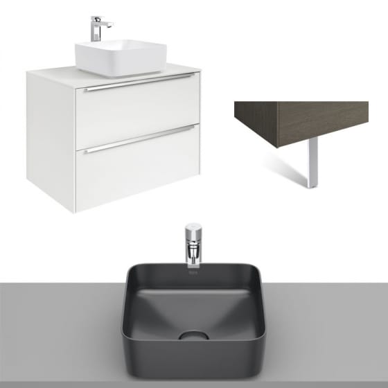 Image of Roca Inspira Wall Hung Vanity Unit With Countertop Basin