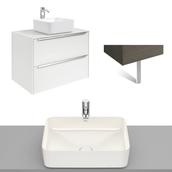 Image of Roca Inspira Wall Hung Vanity Unit With Countertop Basin