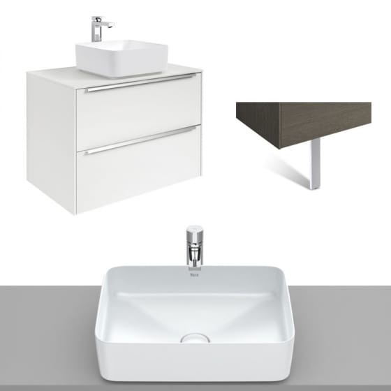 Image of Roca Inspira Wall Hung Vanity Unit With Countertop Basin