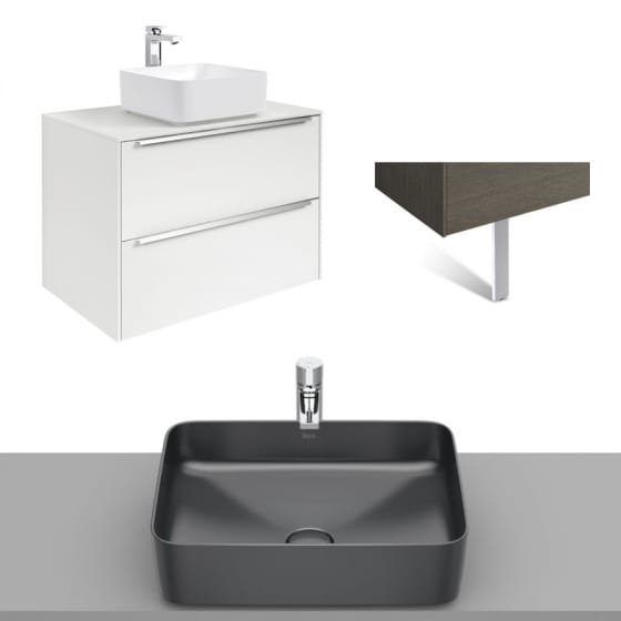 Image of Roca Inspira Wall Hung Vanity Unit With Countertop Basin