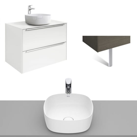 Image of Roca Inspira Wall Hung Vanity Unit With Countertop Basin