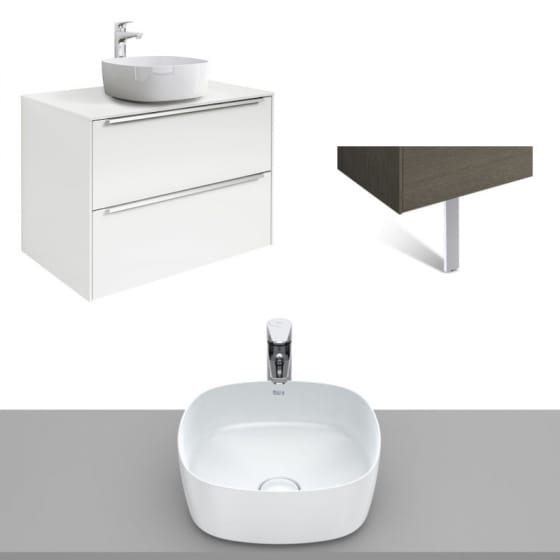 Image of Roca Inspira Wall Hung Vanity Unit With Countertop Basin