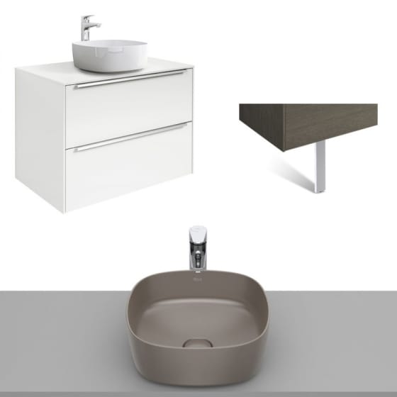 Image of Roca Inspira Wall Hung Vanity Unit With Countertop Basin