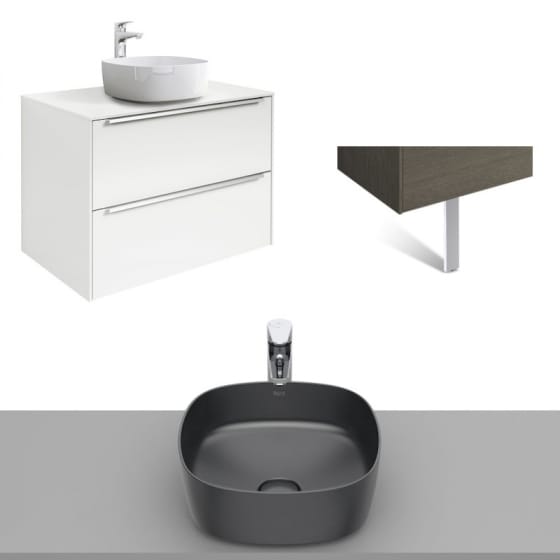 Image of Roca Inspira Wall Hung Vanity Unit With Countertop Basin