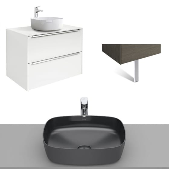 Image of Roca Inspira Wall Hung Vanity Unit With Countertop Basin