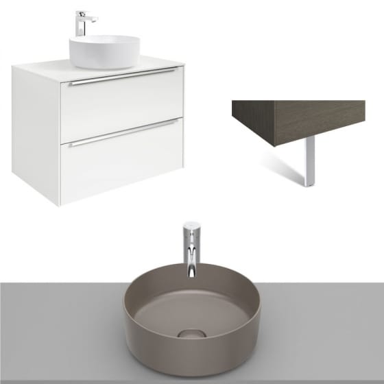 Image of Roca Inspira Wall Hung Vanity Unit With Countertop Basin