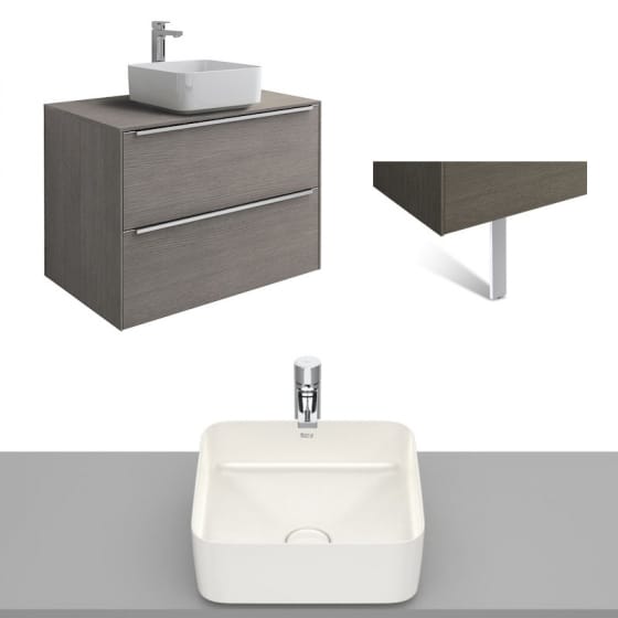 Image of Roca Inspira Wall Hung Vanity Unit With Countertop Basin