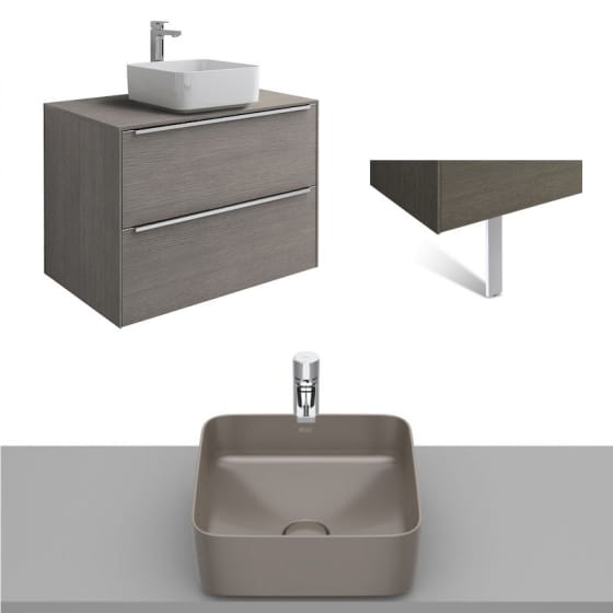 Image of Roca Inspira Wall Hung Vanity Unit With Countertop Basin