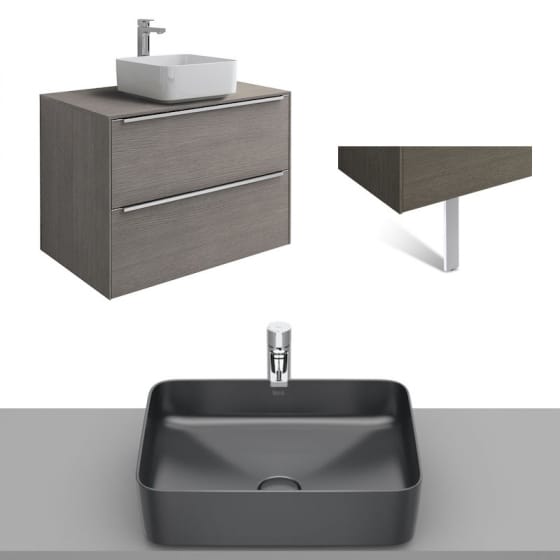 Image of Roca Inspira Wall Hung Vanity Unit With Countertop Basin