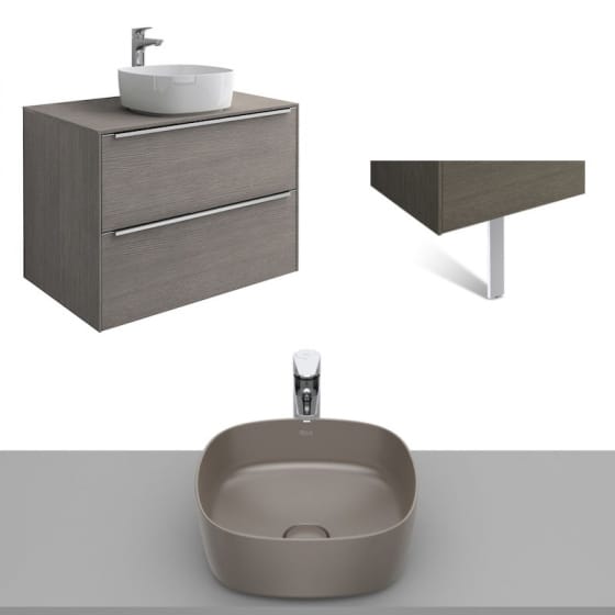 Image of Roca Inspira Wall Hung Vanity Unit With Countertop Basin