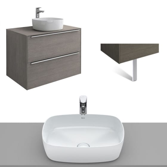 Image of Roca Inspira Wall Hung Vanity Unit With Countertop Basin