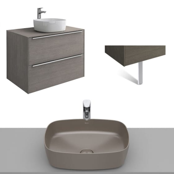 Image of Roca Inspira Wall Hung Vanity Unit With Countertop Basin