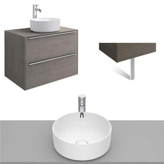 Image of Roca Inspira Wall Hung Vanity Unit With Countertop Basin