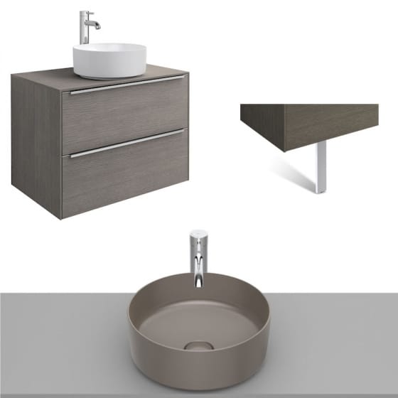 Image of Roca Inspira Wall Hung Vanity Unit With Countertop Basin