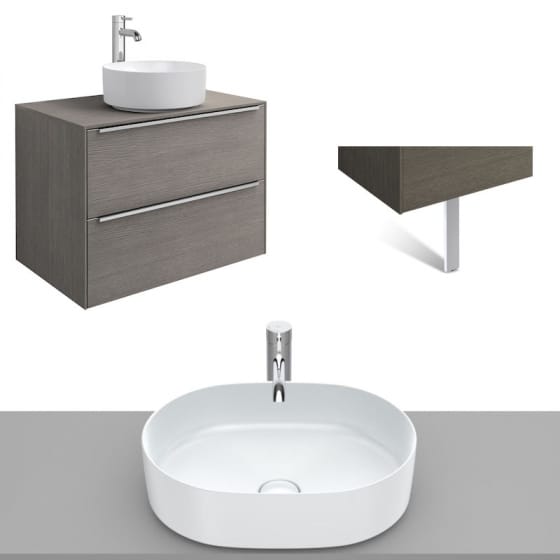 Image of Roca Inspira Wall Hung Vanity Unit With Countertop Basin