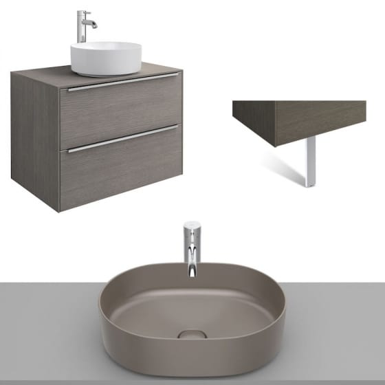 Image of Roca Inspira Wall Hung Vanity Unit With Countertop Basin