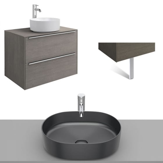 Image of Roca Inspira Wall Hung Vanity Unit With Countertop Basin