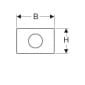 Image of Geberit Sigma10 Touchless Flush Plate For Sigma 12cm Cistern