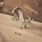 Image of Roca Carmen Twin Lever Monobloc Mixer Tap