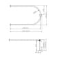 Image of BC Designs Victrion Arch Shower Curtain Ring