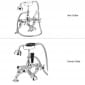 Image of Bayswater Deck Mounted Bath Shower Mixer