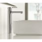 Image of Roca Naia Extended Height Monobloc Basin Mixer Tap With Click Clack Waste