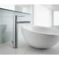 Image of Roca Targa Extended Height Monobloc Basin Mixer Tap With Pop-up Waste