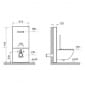 Image of VitrA Vitrus Glass Concealed Cistern for Wall Hung Toilet