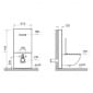 Image of Vitra Vitrus Glass Concealed Cistern for Back-To-Wall Toilet