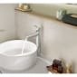 Image of Roca Malva Extended Height Monobloc Basin Mixer Tap With Pop-up Waste